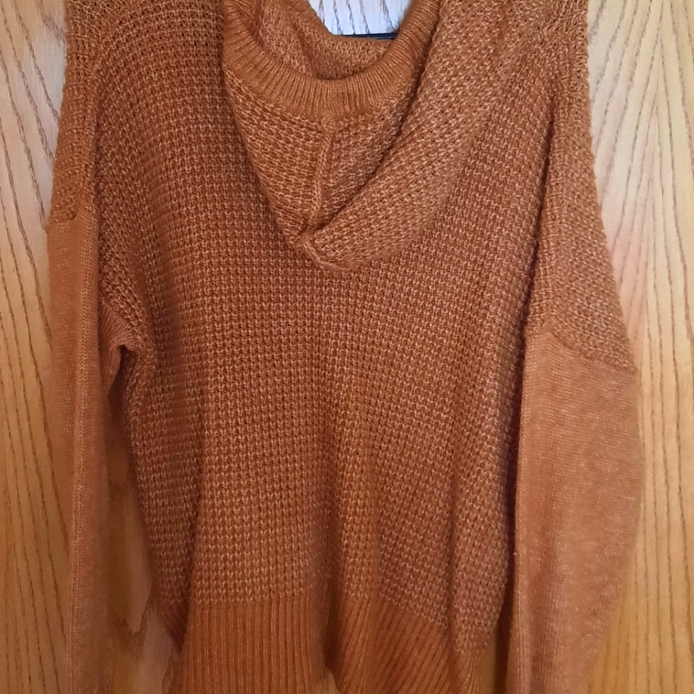 Gold hoodie sweater
